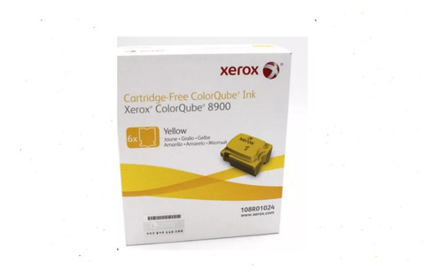 Tinta Sólida Xerox Colorqube 8900. 108r01024 Yellow