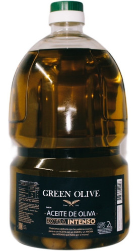 Imagen 2 de 7 de Oliva Green Olive Sabor Extra Virgen Intenso 3u X 2lts