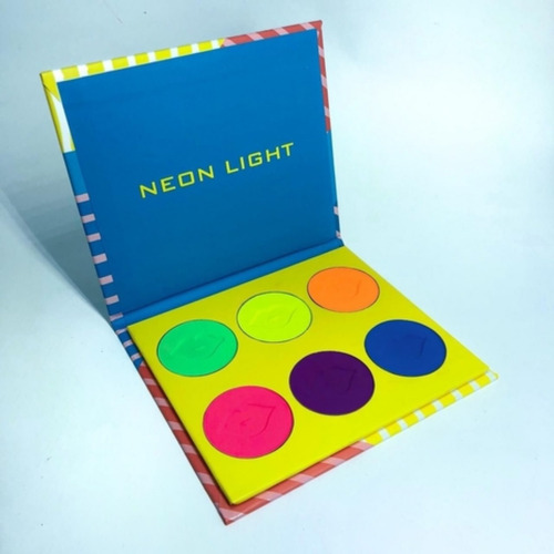  Paleta Sombras Para Olhos Neon Light Aveludado 