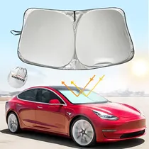 Comprar Banseko Tesla Model 3 Parasol Para Brisa Cubierta Sol Uv