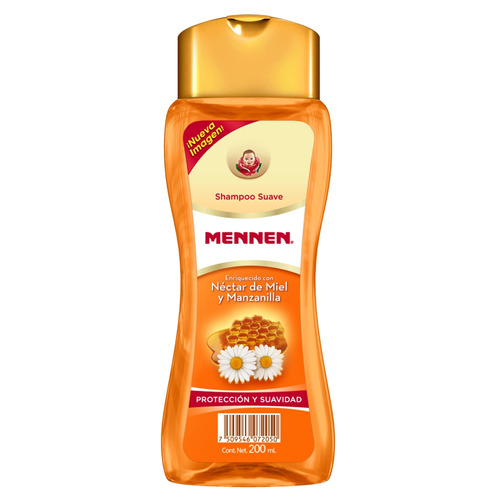 Imagen 1 de 1 de Shampoo  Mennen Protección/Suavidad Miel y extracto de manzanilla tubo depresible 200 ml