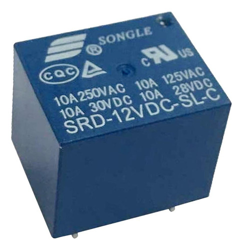20 Piezas Mini Relay 12v Dc 10a 250v Spdt 5-pins Pcb