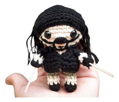 Muñeco Vinnie Paul Pantera Amigurumi Tejido - Pipelino