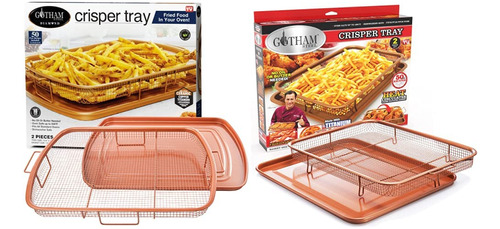 Gotham Steel Bandeja Crujiente Para Horno, 2 Piezas, 13.4 X 