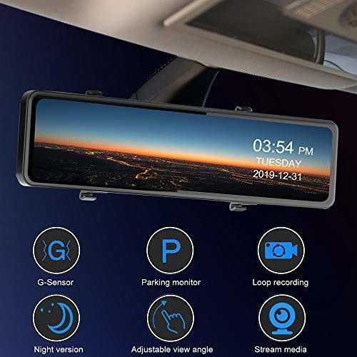 Imagen 3 de 6 de Camara Para Espejo Retrovisor Auto Pantalla Táctil Grabación