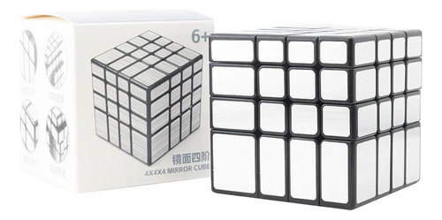 4x4x4 Mirror Sengso Plata Cubo Magico Coleccion Estructura Plateado