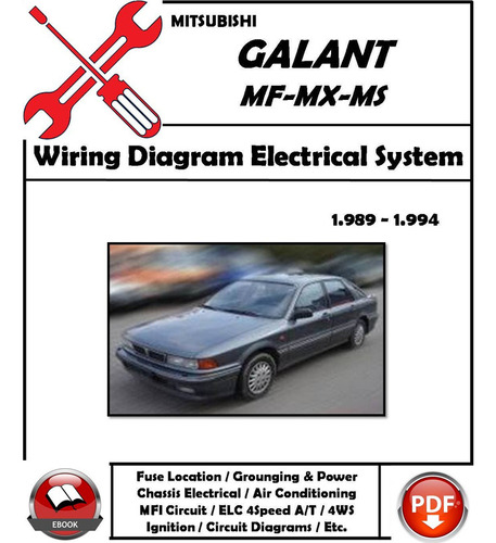 Manual Taller Mitsubishi Galant / Mx / Mf / Ms 1989-1994