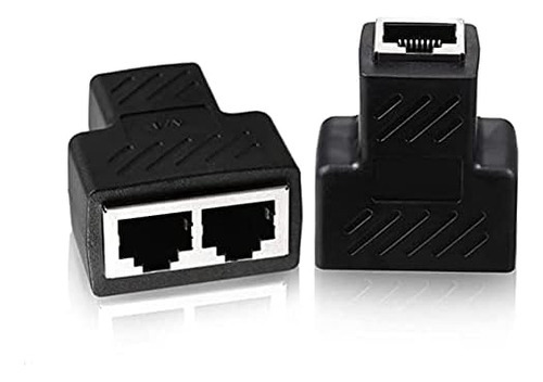 Aoiutrn Adaptador Divisor De Red Rj45, Rj45 1 A 2 Puertos De