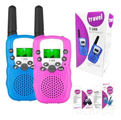A Set Walkie Talkie 2 Radios For Niños Con Alcance De 8 Km 1
