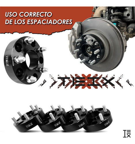 Kit Espaciadores Jeep Wrangler Jl 1.5 PuLG 5/127 2022 4pzs