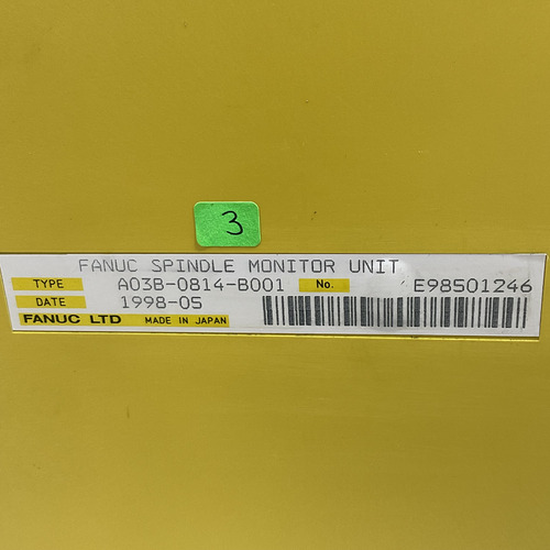 Fanuc A03b-0814-b001 Spindle Monitor A370-8024-0024 3 (Usado)