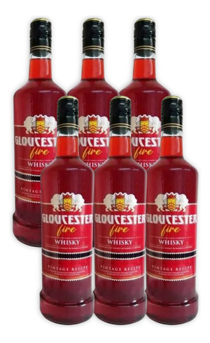 Licor De Whisky Gloucester Fire Canela Y Pimienta X6u 750ml