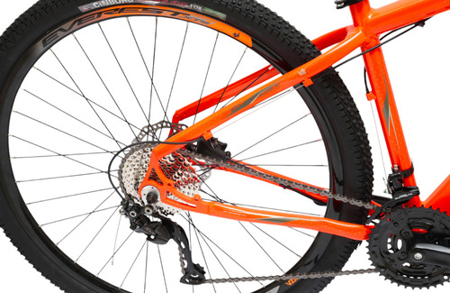 Bicicleta Aro 29 27v Rino Everest - Alivio 1.0 K7 + Trava Cor Laranja