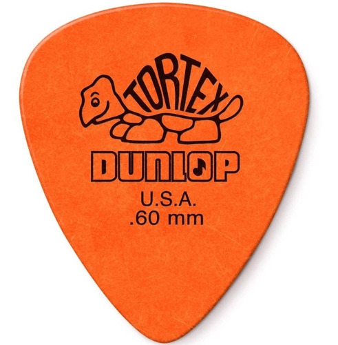 Imagem 1 de 6 de Palheta Dunlop Tortex 0.60mm Violao Guitarra Ukulele 6 Pcs