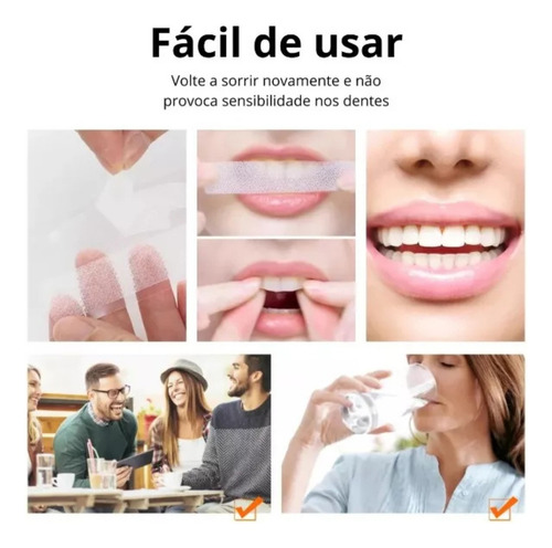 Ms.dear Fitas Clareador Dental 1 Unidade Caixa 9d White