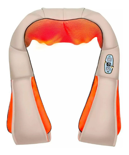 Masajeador Cervical Lumbar Relajante 8 Nodos Bi Direccional 