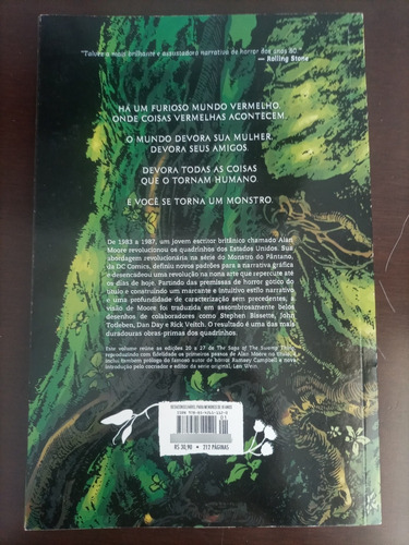 Livro A Saga Do Monstro Do Pântano Livro Um Raridade (Usado)
