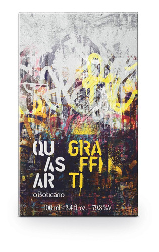 Quasar Desodorante Colônia Graffiti, 100 Ml