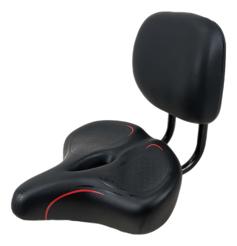 Sillín De Bicicleta Asiento De Bicicleta Con Respaldo Rojo