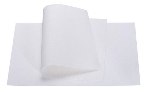 Mantel Personal 6 Pzas Material Pvc Color Blanco Blanco Pvc