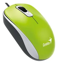 Comprar Mouse Genius Dx-110 Usb Negro Suave Color Verde Primavera
