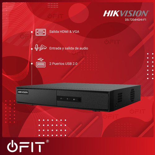 Imagen 5 de 10 de Camara Seguridad Kit Hikvision Dvr 4 Canales + 2 Cam Cuotas