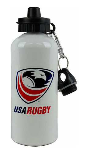 Botella Aluminio Hoppy Doble Tapa Rugby Ar4