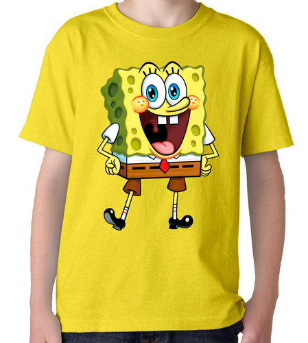 Remera Camiseta Algodon Bob Esponja Para Adulto