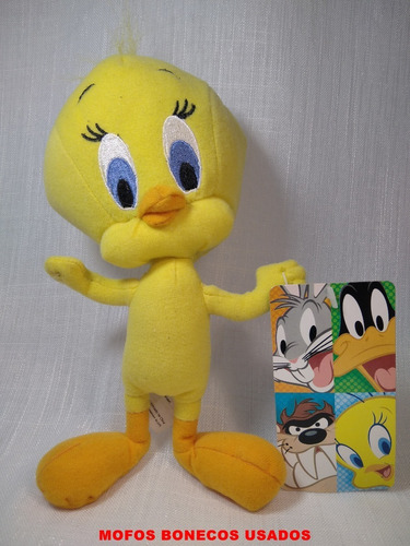 Bonecos De Pelúcia 5 Peças, Piu Piu,2garfield, Pica Pau, Cão (Usado)