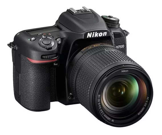 Nikon Kit D7500 + lente 18-140mm ED VR DSLR color negro