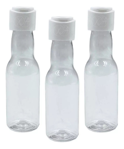 Envase Botella Salsera 50 Ml Tapa Flip Top Para Salsa X 15