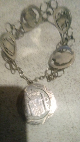 Vendo O Permuto Hermosa Pulsera Esplañola De Plata 