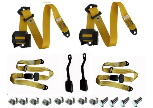 Kit Cinto De Segurança Para Buggy Bugue Gaiola Completos Ss