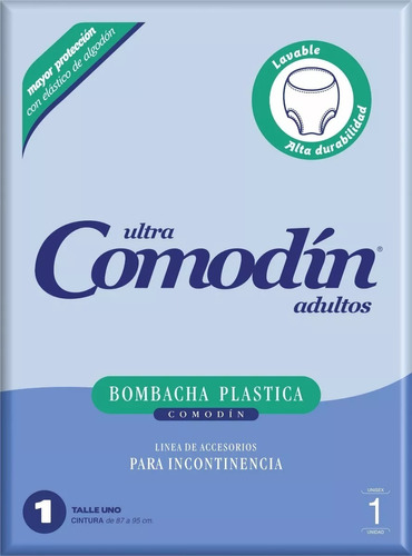 Comodin Bombacha De Tela Plástica De Pvc Talles 1, 2, 3, 4