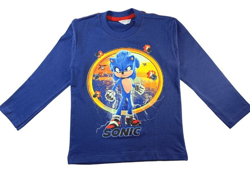 Remera Sonic Videojuego Infantil The Hedgehog Invierno