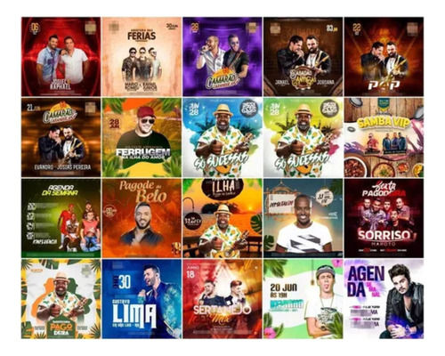 Pack +70 Flyers Para Festas E Eventos - Editáveis Em Psd