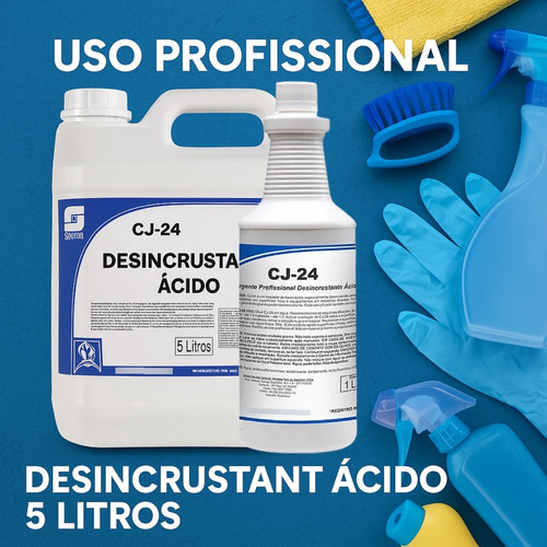 Detergente Limpador Desincrustante Limpeza Pesada Cj 24