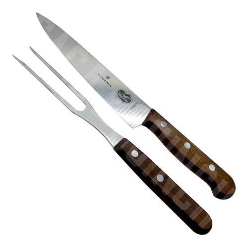 Set Cuchillo + Tenedor Victorinox Premium 5.1020.2g Asado  