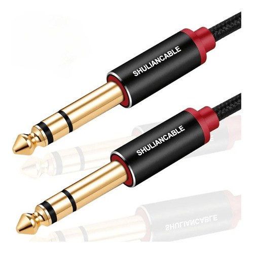 Cable Trs De 1 Trs Macho A 1 Trs Macho Shuliancable Audio Negro De 2m