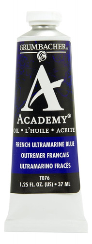 Grumbacher Academia Pintura De Aceite  37 Ml/1 25 Oz  Azul