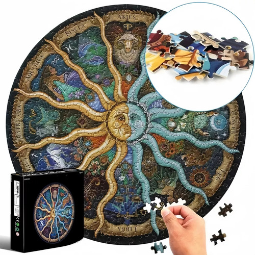 Rompecabezas De 12 Constelaciones De Astrología Puzzle De Zodiaco Juegos 1000 Piezas Todosdm