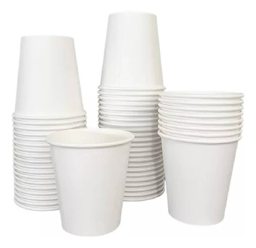 Copo Papel Descartavel 180ml Branco Para Cafe Com 200 Copos
