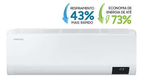 Aire acondicionado Samsung Inverter Ultra Cold 18000, dividido, color blanco
