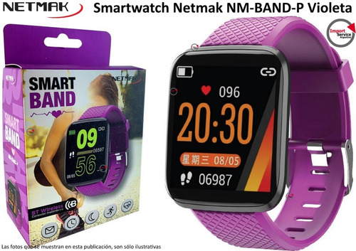 Smartwatch Netmak Nm-band-p Violeta