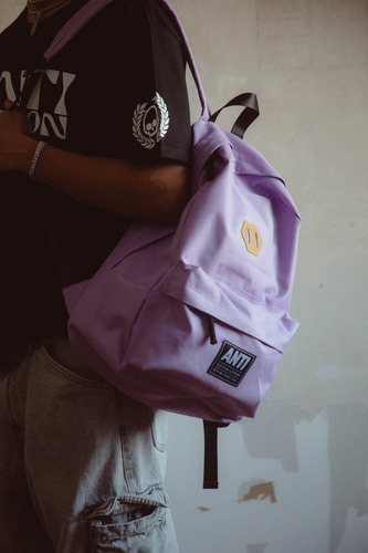 Mochila Morada Urbana Mochilas Antifashion Escolares Reforzada