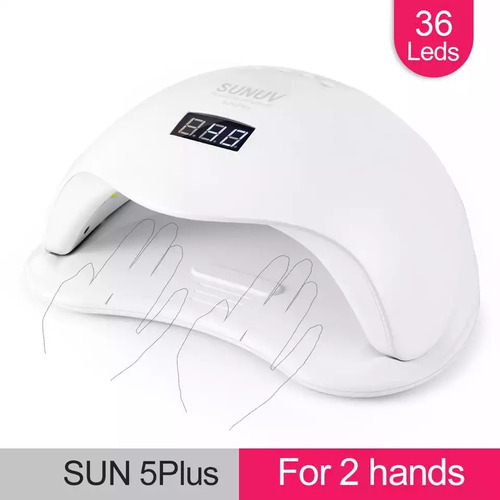 Secador Profesional De Uñas Dos Manos Sun5 Plus Led Uv Sunuv