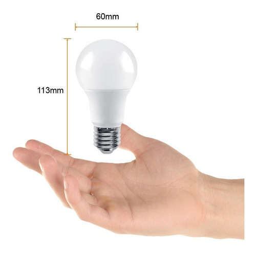 Imagen 4 de 4 de Bombillo Led A19 Base E27 ,8,5w, Luz Día Tecnolite