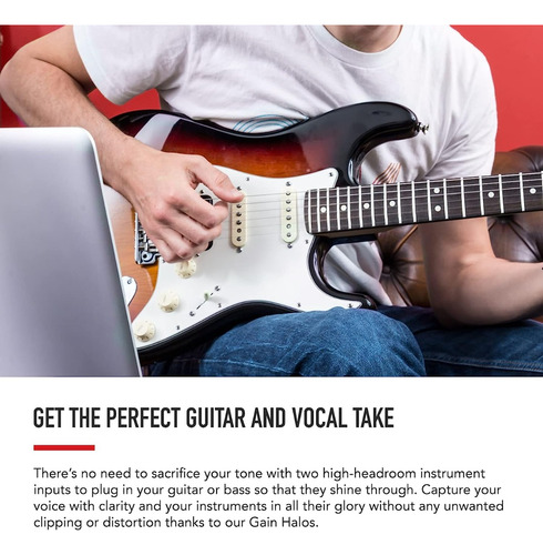 Interfaz De Audio Focusrite Scarlett 2i2 Roja 3.ª Gen