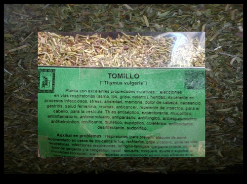 Tomillo 100gr (te) Organico Seco