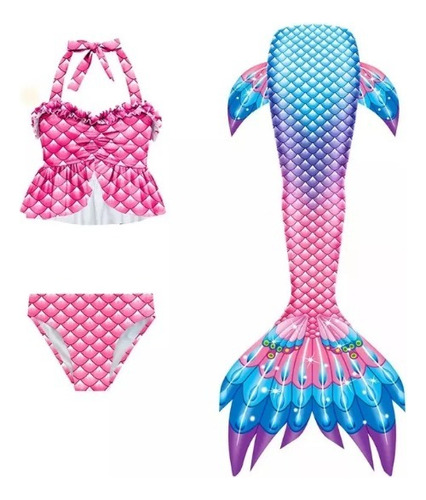 Colas De Sirena Para Nadar Para Niñas De 3 A 12 Años